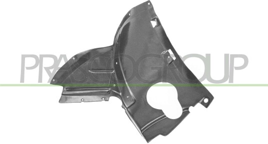 Innerskjerm plastikk PRASCO AD3223604 Innerskjerm plastikk PRASCO AD3223604
