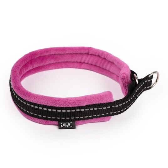 Basic Cosy Halsband Halvstryp Rosa (Xs)