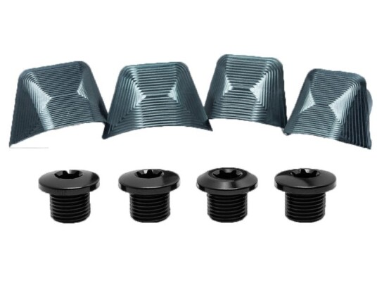 Absolute Black Covers Til Shimano Ultegra 6800 Kranksett Grå