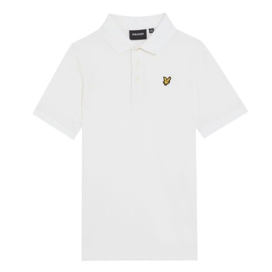 Lyle & Scott Plain Polo Shirt White 122-128