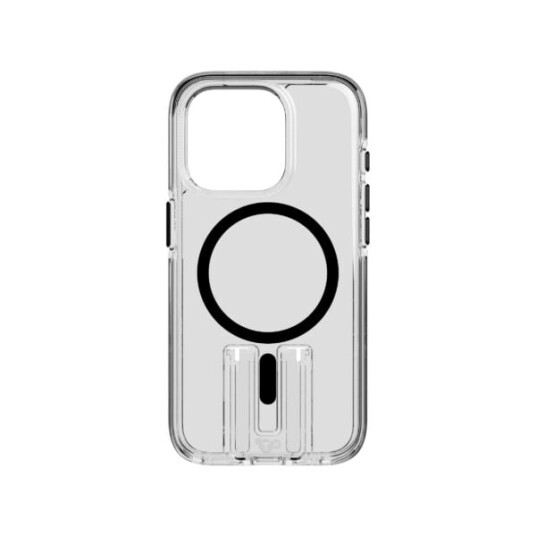 Tech21 Evo Crystal Kick MagSafe Deksel til iPhone 15 Pro i Klar/Svart