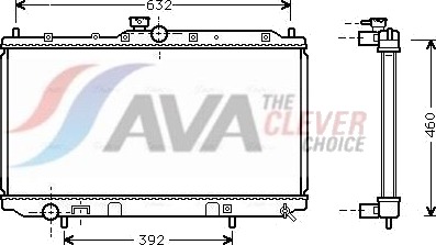 AVA COOLING SYSTEMS MT2142 Radiator motorkjøling AVA COOLING SYSTEMS MT2142 Radiator motorkjøling