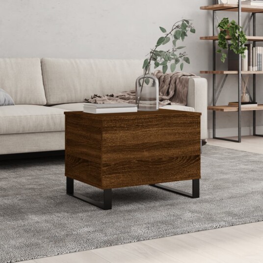 Salongbord brun eik 60x44,5x45 cm konstruert tre 8721012112742
