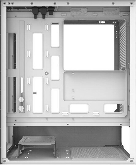 Darkflash DRX70 MESH Kabinett med 4 RGB-vifter Hvit