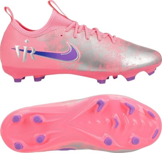 Nike Air Zoom Mercurial Vapor 16 Academy MG Vini Jr. Personal Edition   Rosa/Blå Barn   Multi Ground (MG) størrelse 35½