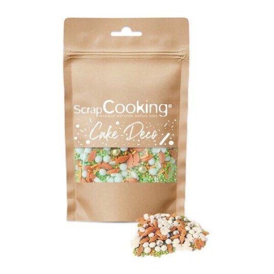 ScrapCooking   Kakestrø påske 60 g oransje/multi