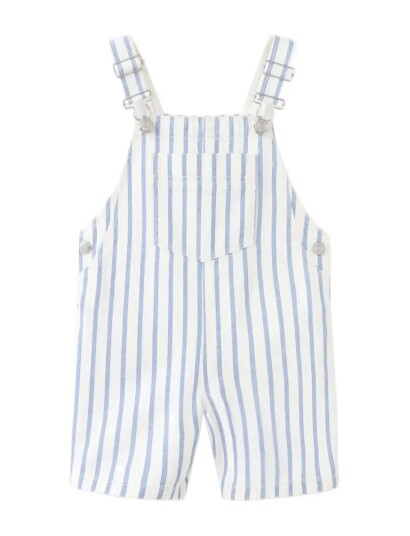 Mango Striped Short Dungarees White 2 3 Mango Striped Short Dungarees White 2 3