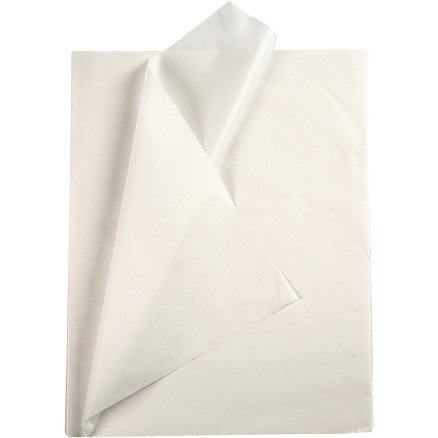Diverse Silkepapir ark 50x70 cm 17 g hvit 10 ark 1 pk