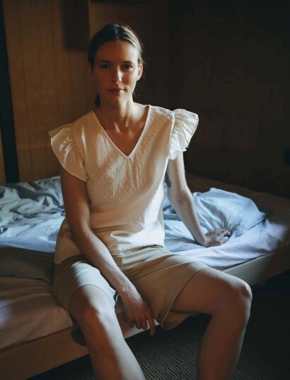 STUDIO FEDER Yrsa Top Cream S STUDIO FEDER Yrsa Top Cream S
