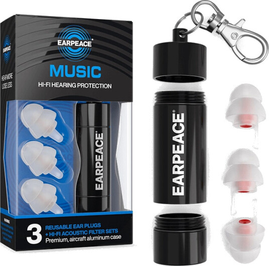 Earpeace Ep10x Sett Med 3 Øreplugger Earpeace Ep10x Sett Med 3 Øreplugger