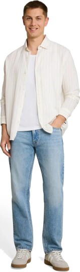 Tom Tailor Relaxed Striped Shirt   White   S