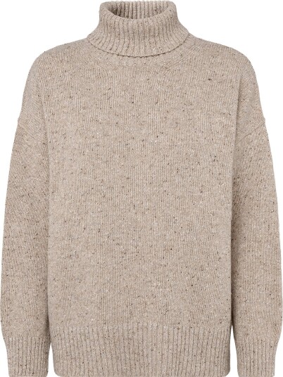 Barbour Barbour Stanford Fleck Knitted Jumper   Beige   36