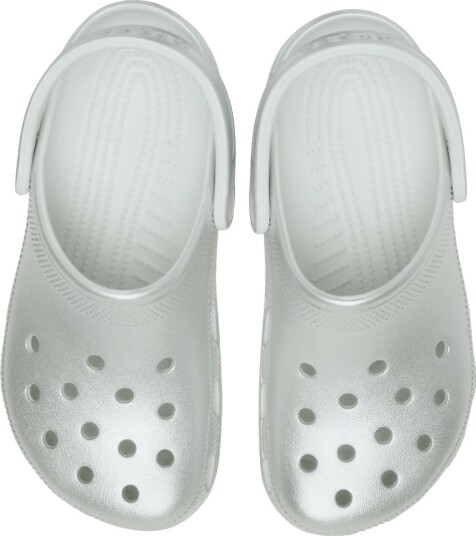 Crocs Sandaler   Classic+ Tonet Metallic Tresko K   Sølv   Crocs   28/29   Sandals Hvit