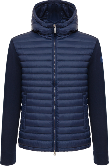 Colmar Men"s Hybrid Padded Jacket With Hood Navy Blue 52 Colmar Men"s Hybrid Padded Jacket With Hood Navy Blue 52