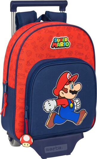 Super Mario Small Trolley Trillekoffert 10L Trick Mørkeblå/Rød