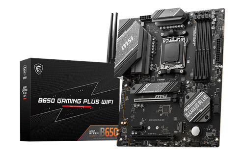 MSI B650 Gaming Plus ATX Hovedkort med Wi-Fi 6E og DDR5 Støtte MSI B650 Gaming Plus ATX Hovedkort med Wi-Fi 6E og DDR5 Støtte