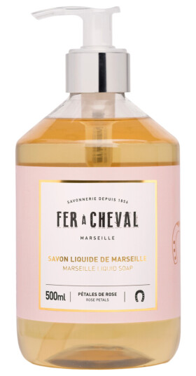 Fer Á Cheval Marseille flytende såpe roseblader 500ml
