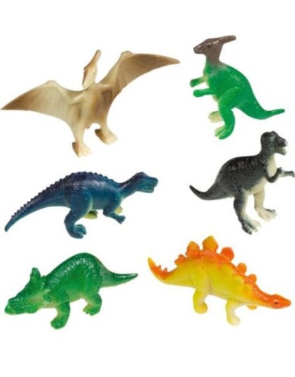 Amscan 8 stk Mini Happy Dinosaur Figurer 9903983