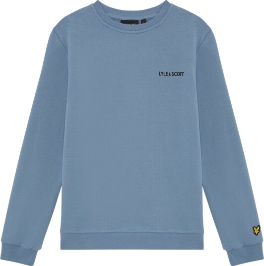Lyle & Scott Collegegenser Logo Crew Power Blue Lyle & Scott 15 16 år (170 176) Collegegenser Blå Lyseblå