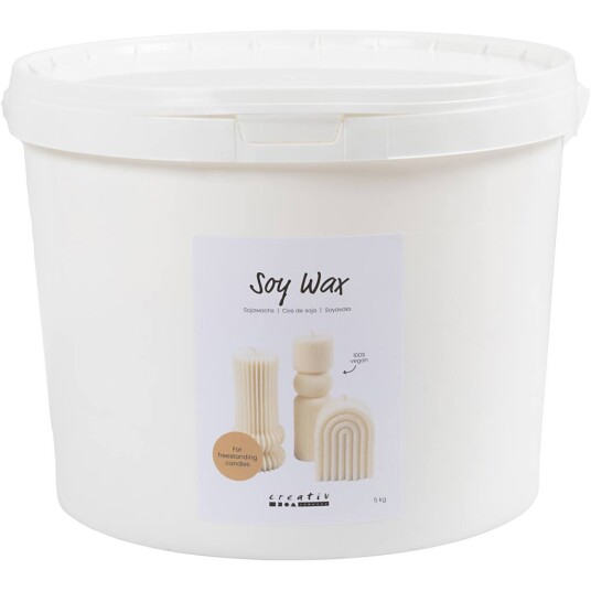 Soy wax cream For freestanding candles 5 kg/ 1 pack 73479