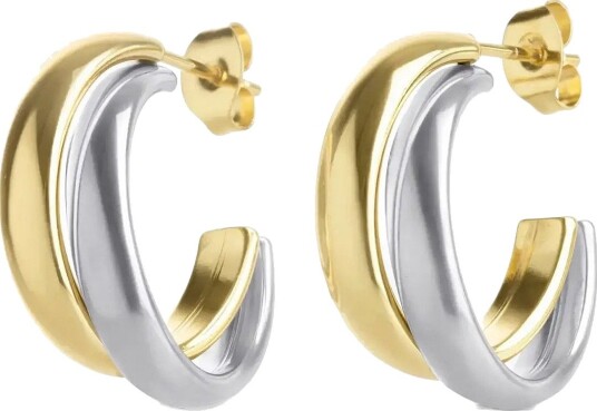 Timi Of Sweden Emmie Duo Stud Earrings Stainless Steel