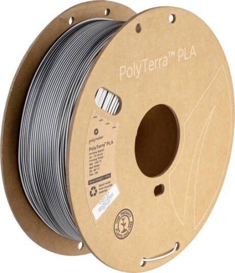 Polymaker Polyterra Pla Dual Color 1.75 Mm 1 Kg Shadow Black (Hvit-Svart)
