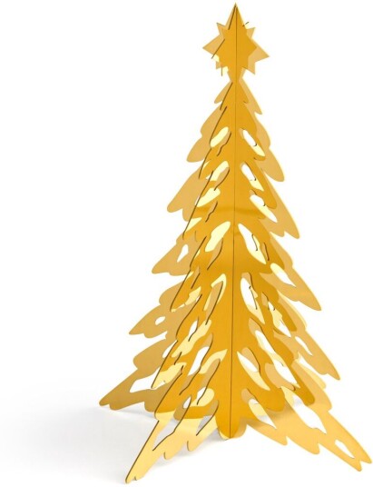 Cooee Design Pinetree dekorasjonsgran 20 cm Brass