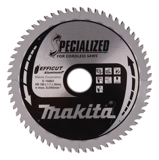 Makita E 16863 Sirkelsagblad 190x30x60T
