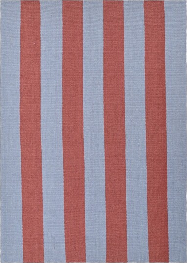Ullteppe Garine blå/rød Størrelse: 160 x 230 cm