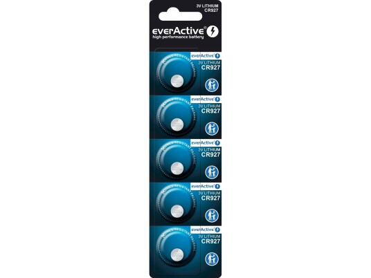 Everactive CR927 litiumbatteri 5 stk Everactive CR927 litiumbatteri 5 stk