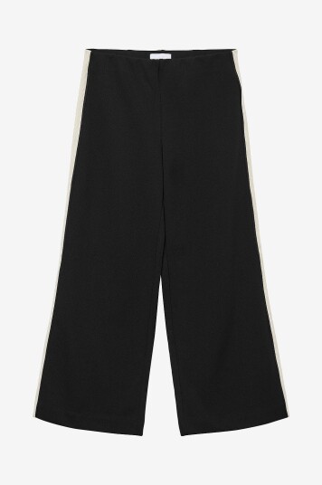 Vero Moda Girl Bukser vmBerlin MW Wide Panel Svart