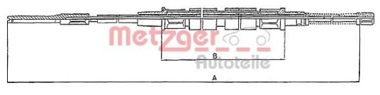 Metzger Tautrekk parkeringsbrems METZGER 10.743