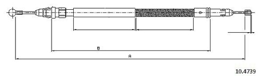 Bremsewire METZGER 10.4739