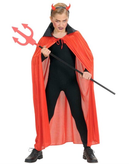 Rød Sateng Barne Kappe 110 cm