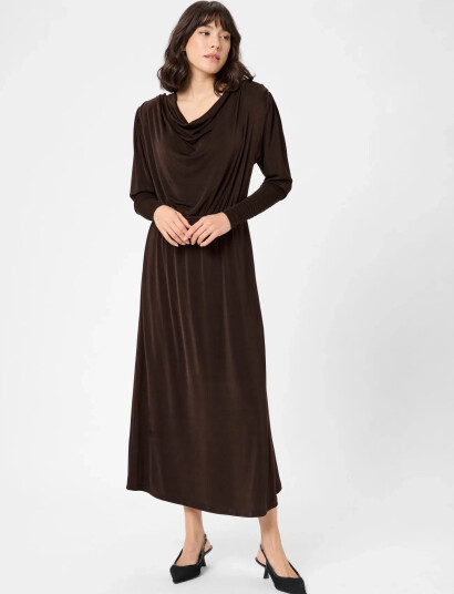 Kaffe Kagina Jersey Dress - Brown - L Kaffe Kagina Jersey Dress - Brown - L