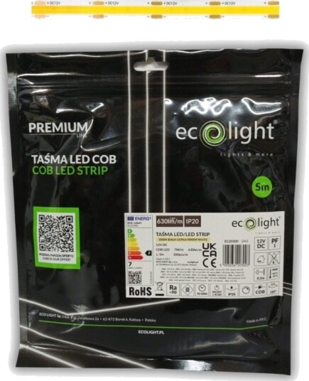 Led List Ecolight2 Eco Light Ec20300 7W M Led 3000K