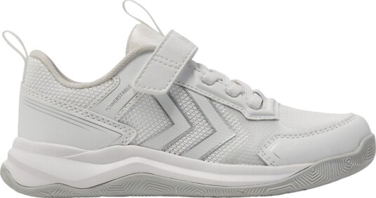 Hummel Innesko   Power Stack VC Jr   White   Hummel   29   Innesko Hvit Sølv
