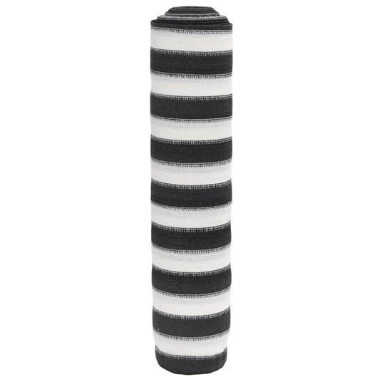 Skjermnett antrasitt og hvit 1,5x50 m HDPE 75 g/m² 4003661 Skjermnett antrasitt og hvit 1,5x50 m HDPE 75 g/m² 4003661