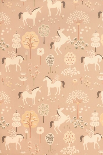 Majvillan Tapet True Unicorn Old Pink