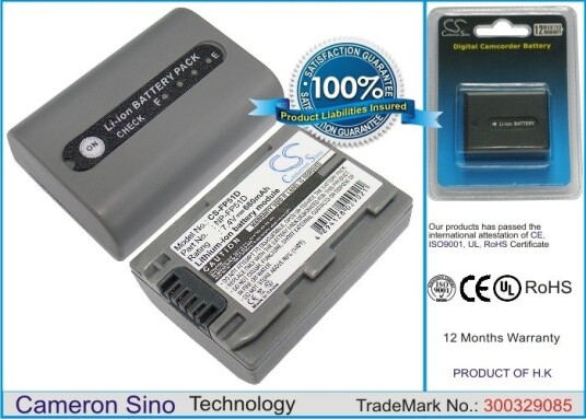 Cameron Sino Batteri til kamera for Sony DCR-30, DCR-DVD103, DCR-DVD202E m.fl.