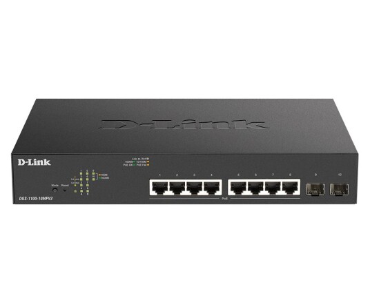 D-LINK 10-Port PoE+ Gigabit Smart Switch D-LINK 10-Port PoE+ Gigabit Smart Switch