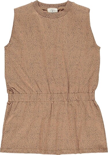 Gro Kjole   Ally   Varm Beige m. Prikker   Gro   3 år 98   Kjole   Brun