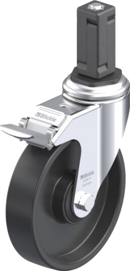 Blickle 849059 Lkra-Poa 125K-11-Fi-Ev14 Styrehjul Med Bremse Hjuldiameter 125 Mm Bæreevne (Maks.) 120 Kg 1 Stk