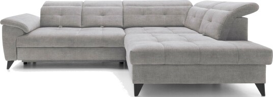 Inferne 5 seter Sofa med Sjeselong Grå Inferne 5 seter Sofa med Sjeselong Grå
