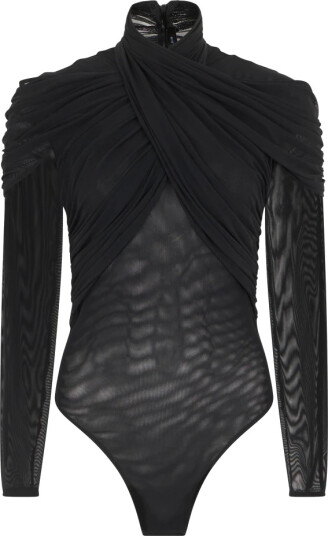 Mugler Dame Topper Svart S, Mugler Dame Topper Svart S,