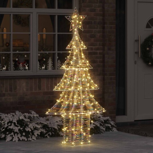 Juletre med 240 LED Varmhvit 180 cm PET Juletre med 240 LED Varmhvit 180 cm PET