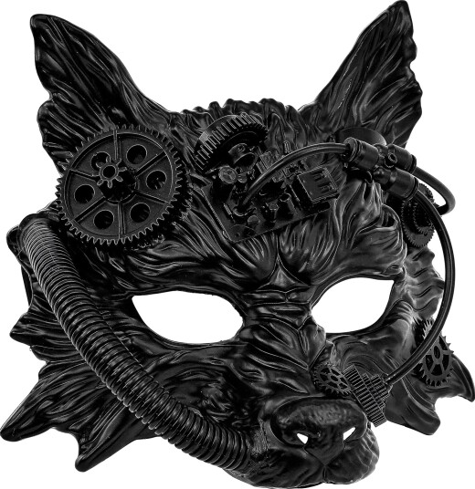 Widmann Steampunk ulvemaske One size 03213