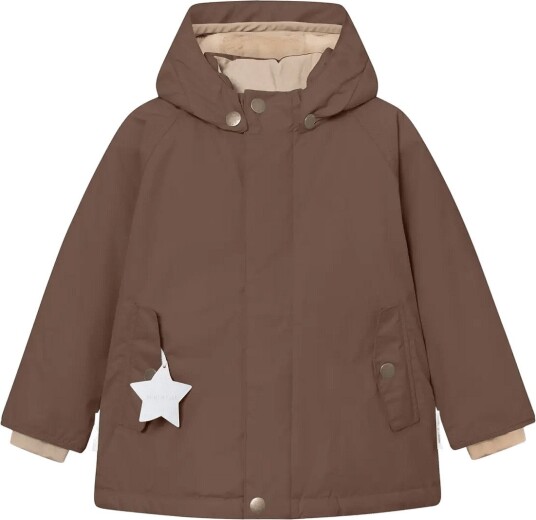 MINI A TURE Matwally Fleece Lined Winter Jacket. Grs CHESTNUT BROWN 80