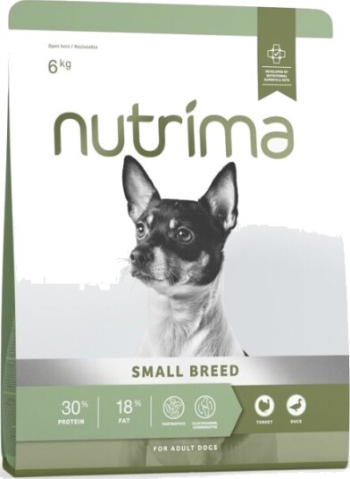 Nutrima Dog Adult Small Breed Turkey & Duck Hundefôr Tørrfôr 6 kg