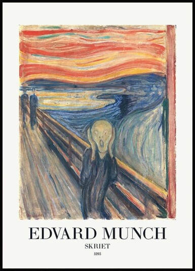 Skriet The Scream Poster Plakat / 100x150cm
